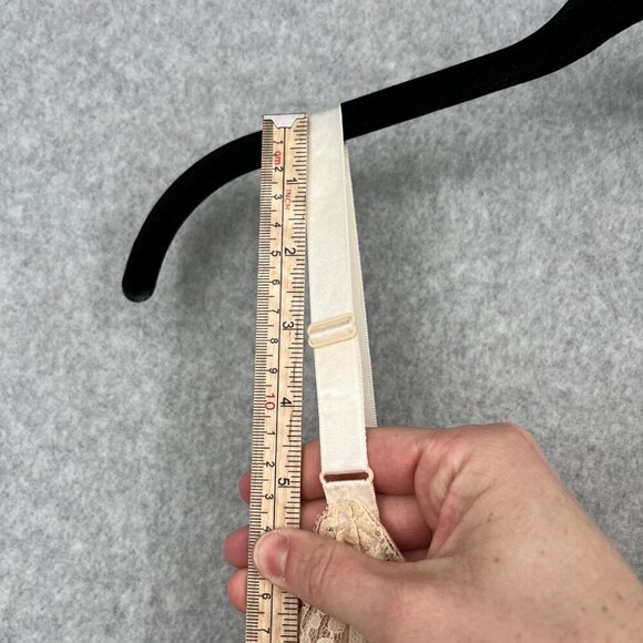 Wonder Woman Vintage Lace Trim Midi Slip Dress Size 34 Cream USA Union Made - Picture 8 of 11